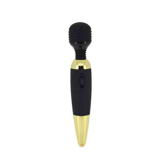 Класичний вібратор - Pretty Love Power Wand Black Gold Sex Aura Київ