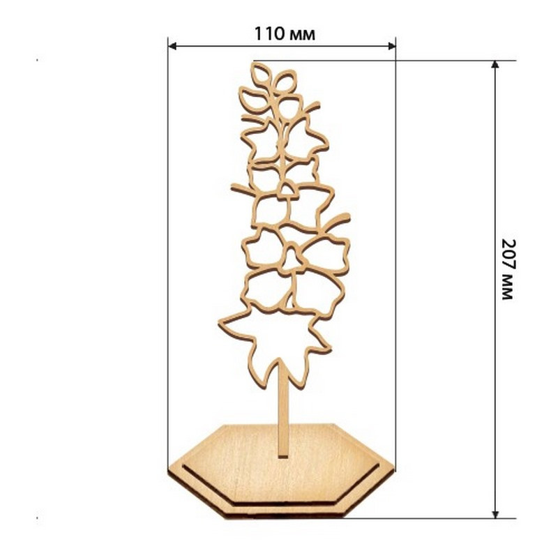 Набір для вітражного живопису за номерами "Дельфініум" FDSGK-020 Вінниця - фото 2