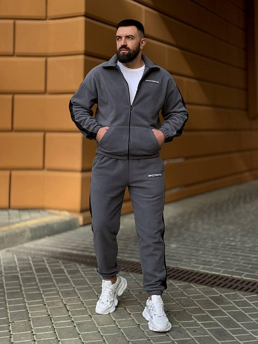 Мужской костюм на змейке L-XL, графіт Одеса - фото 3