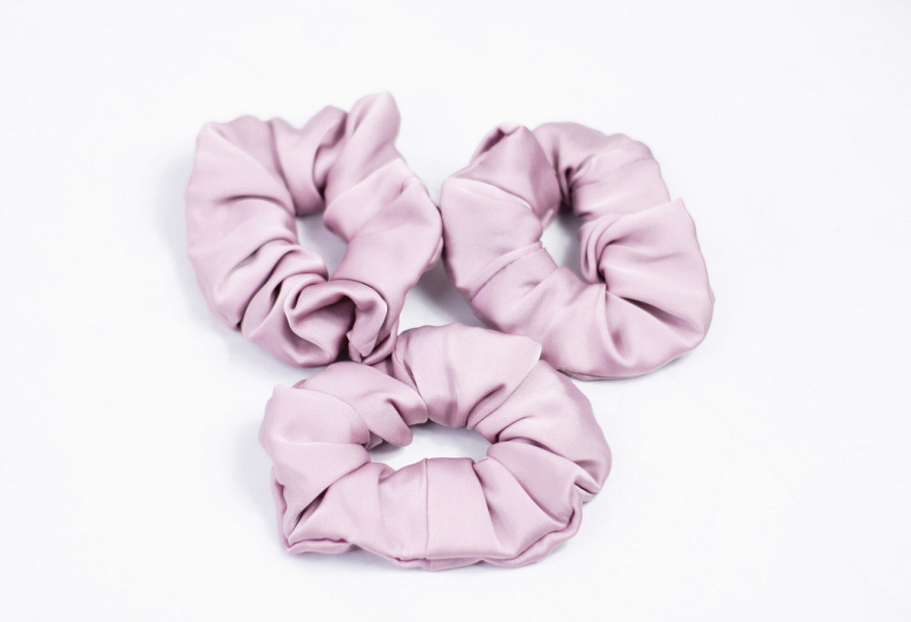 Гумка для волосся шовкова Пудровий Харків - фото 2