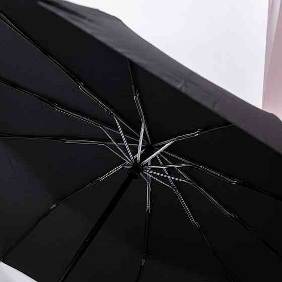 Yiwu Парасолька автоматична з дерев'яною ручкою класична з поліестеру діаметр 116 см Чорна HP-2 Коломыя