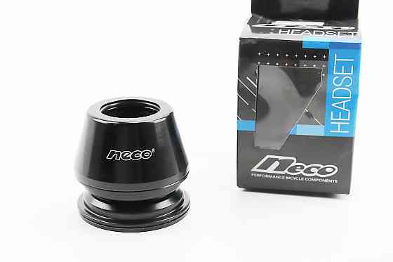 Кермова колонка 1-1/8" (44/28.6x44/30) різьбової вилки, висока, чорні H112N Київ