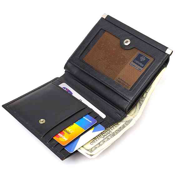 Ультрамодний гаманець для жінок з натуральної гладкої шкіри CANPELLINI 21928 Чорний Київ