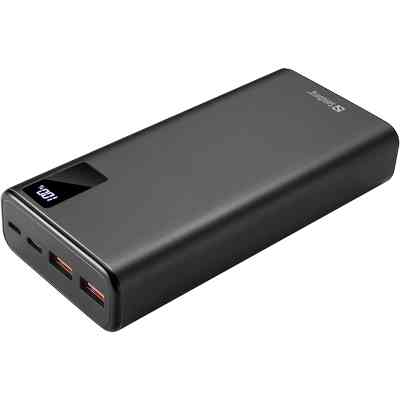 Батарея универсальная Sandberg 20000mAh, PD/20W, QC/3.0, USB-C, Micro-USB, USB-A (420-59 / PB930203) Винница