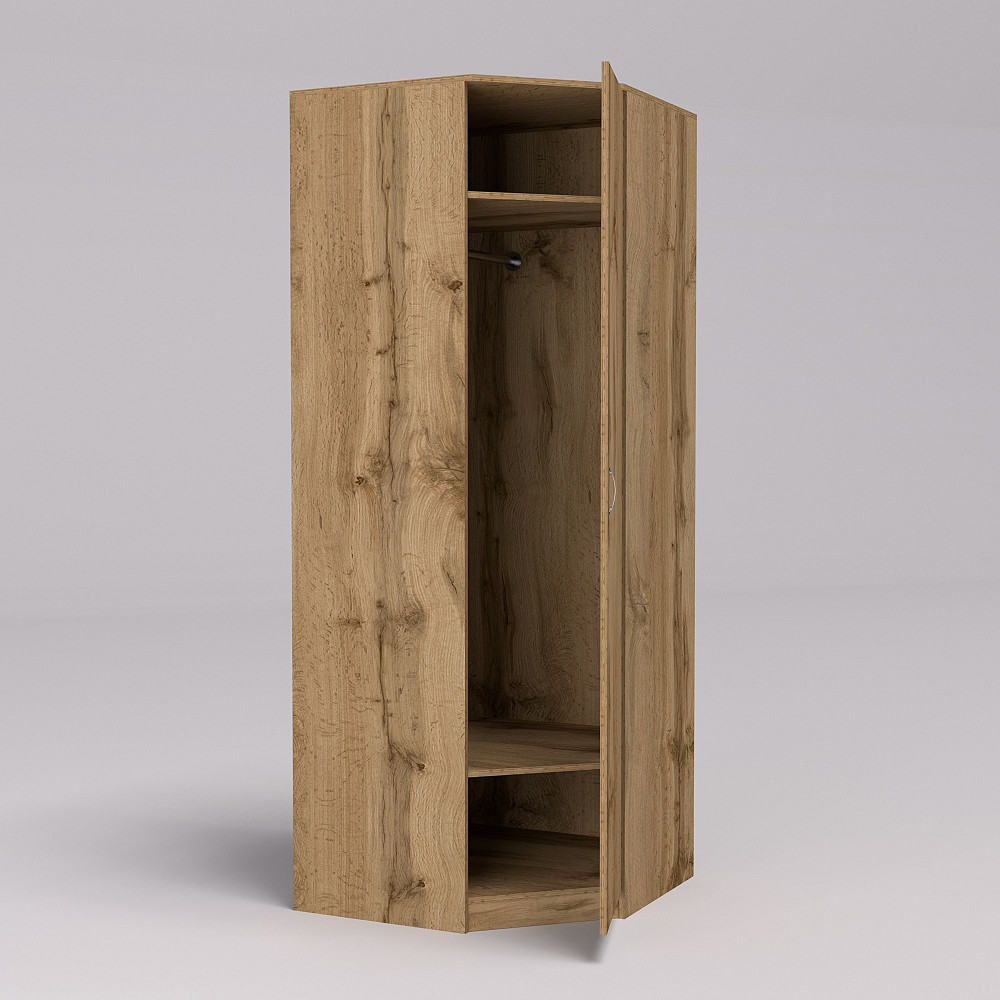 Тумба офисная F-2 угловая, Дуб Аппалачи, 800/800/2100 Львов - изображение 2