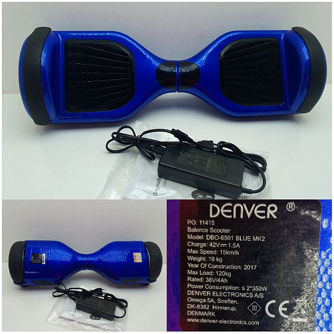 Гіроборд Denver DBO-6501 Blue MK2 Луцьк - фото 1