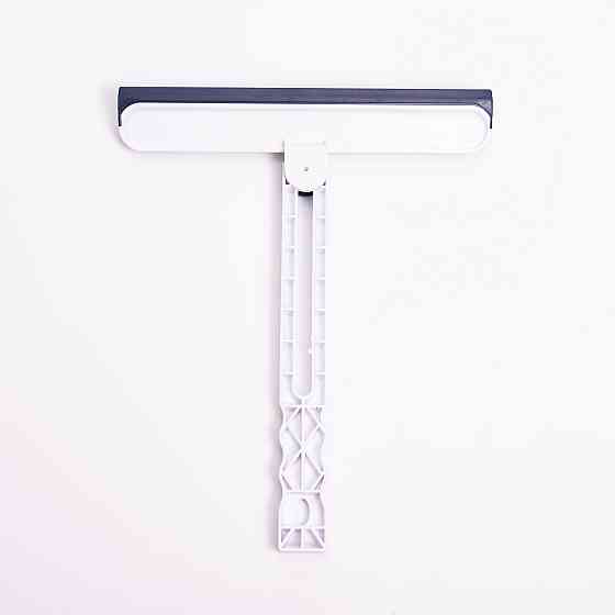 Household Скребок для миття скла складний з абразивною губкою та гумовим лезом для вікон дзерка Коломия