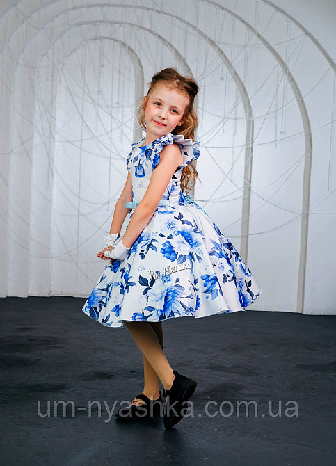 Пышное нарядное платье с цветочным принтом Кривой Рог - изображение 10