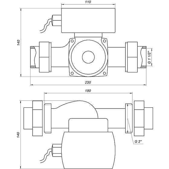 Насос циркуляционный энергосберегающий Optima OP32-10AUTO 180мм + гайки (000021546) Киев