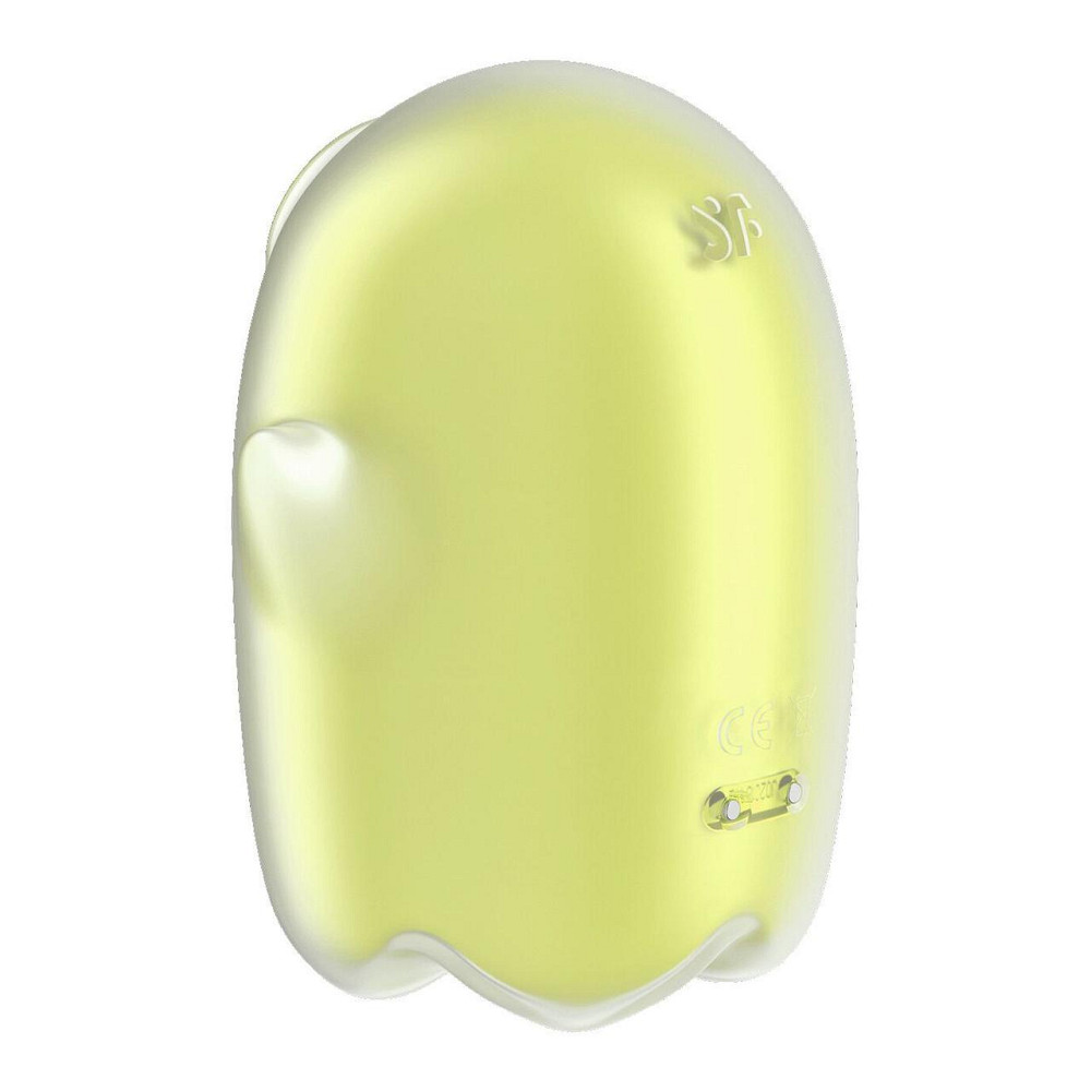 Вакуумний кліторальний стимулятор з вібрацією Satisfyer Glowing Ghost Yellow, світиться в темряві Sex Aura Київ - фото 4