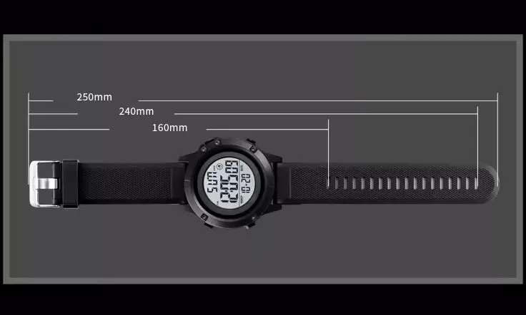 Мужские спортивные часы Skmei 1508 (Черные с белым) Винница - изображение 9