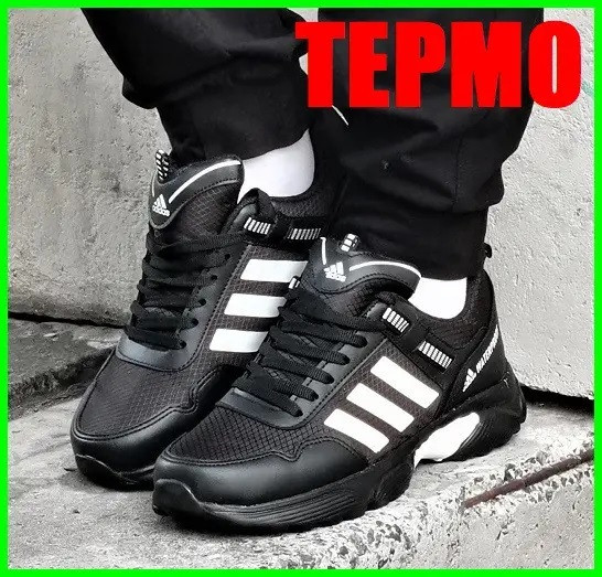 Термо Кроссовки Adidas Waterproof Мужские Еврозима Адидас Чёрные (размеры: 41) Днепр - изображение 4