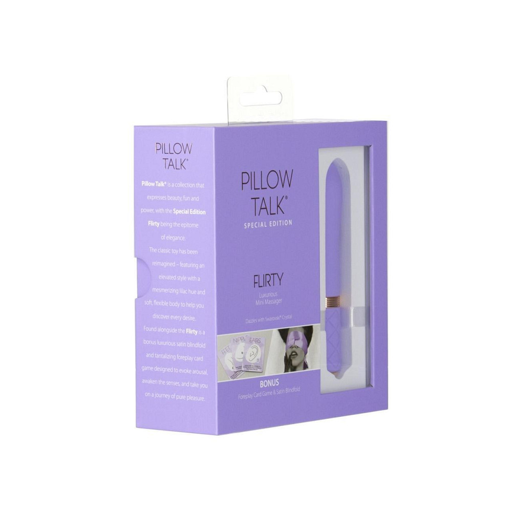 Роскошный вибратор Pillow Talk Flirty Purple Special Edition, Сваровски, повязка на глаза+игра Sex Aura Киев - изображение 10