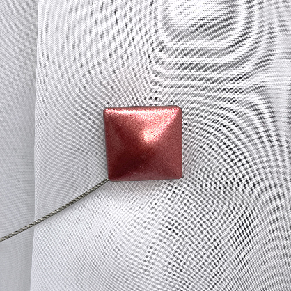 Магніти для штор і гардин Квадрат набір 2 шт Кораловий (81-132) Київ - фото 4