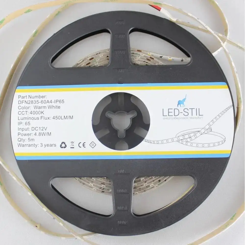 LED-STIL LED стрічка LED-STIL 4000K, 4,8 W, 2835, 60 шт, IP65, 12V Коломия - фото 4
