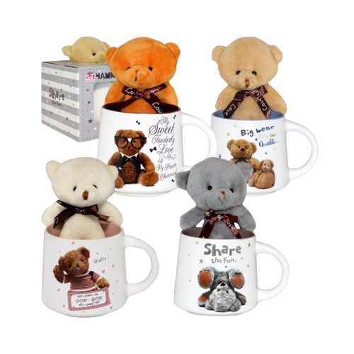 Чашка 300мл з іграшкою "Теді" (подарункова уп) 040-01-102 S&T Житомир - фото 1