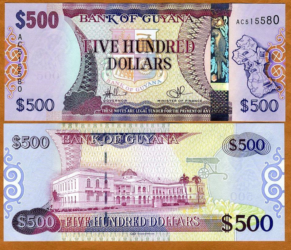 Гайана / Guyana 500 Dollars (2011) UNC Полтава - фото 1