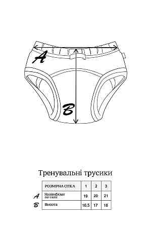 Тренувальні дитячі труси для привчання до горщика набір 2 шт. розмір 1 (вага 6 - 11 кг) MagBaby краб Кривий Ріг