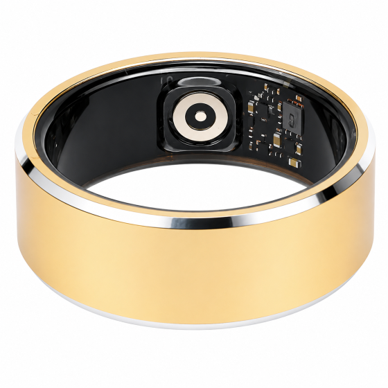 Умное кольцо Smart Ring IP68 для мониторинга здоровья и активности, фитнес-трекер Bluetooth для Android и iOS, золотое, размер 10 Киев