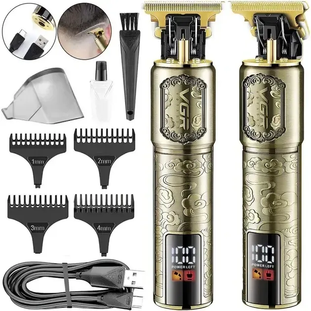 Тример VGR V-073 з LED-дисплеєм, контейнером для волосків і насадками 1–4 мм, 240 хв роботи Одеса - фото 8