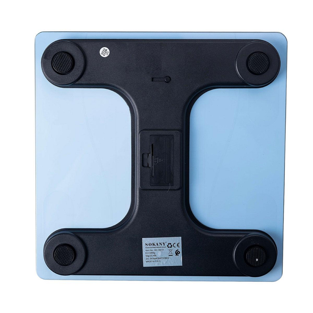 Напольные весы Sokany электронные до 180 кг синхронизация с телефоном SK-19019BL Киев - изображение 4