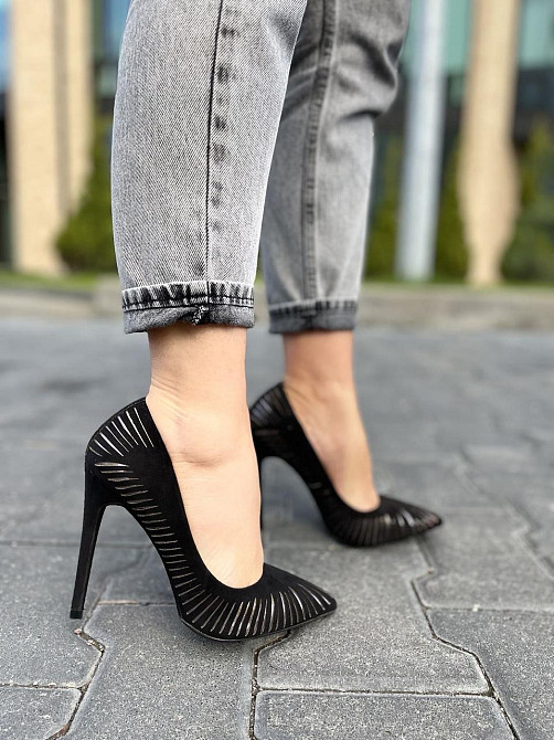 Seastar Туфлі жіночі SEASTAR чорні еко-замша 37р.-24см. 38р.-24.5см. 39р.-25см. (LE016P 1922) Коломыя - изображение 8