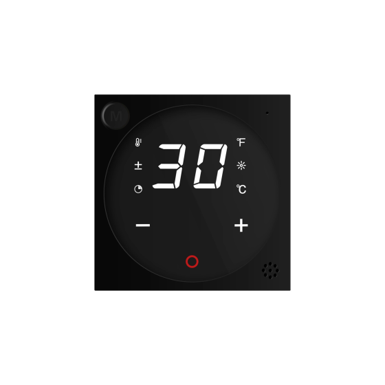 Терморегулятор (термостат) сенсорний програмований для водяної теплої підлоги Livolo, чорний, модуль без рамки (VL-FCQ1-2BP) Коломия