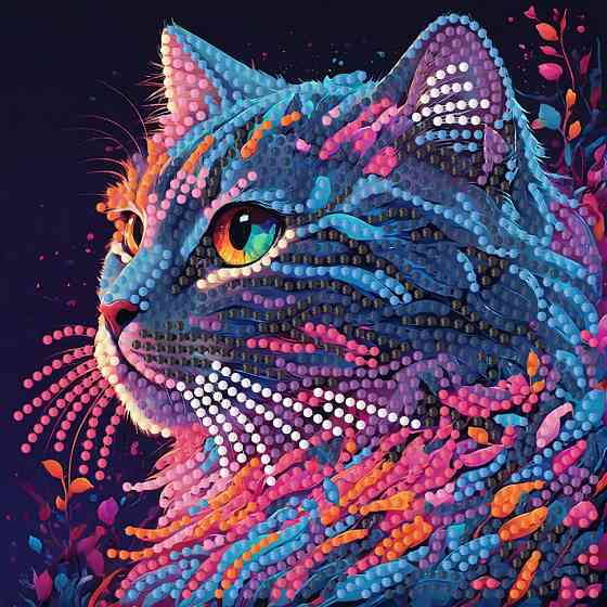 Алмазна мозаїка "Вибух кольорів" ZAV1818-4, 18х18 см Вінниця