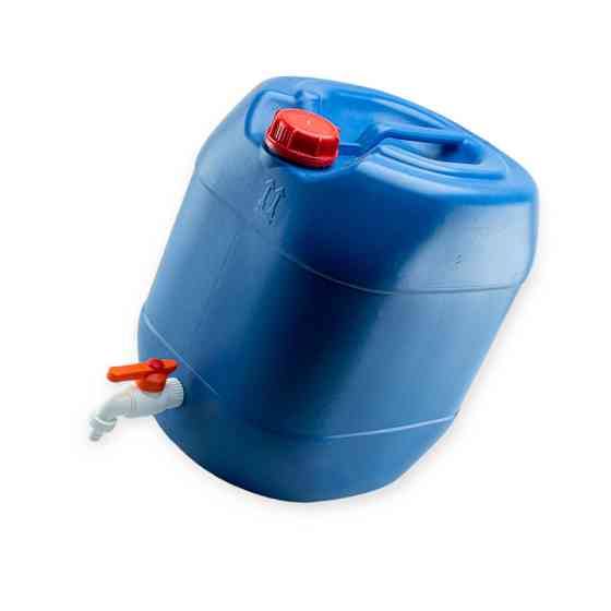 Каністра пластикова вертикальна з краном 30л. Мукачево