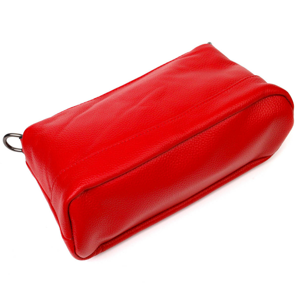 Яркая сумка на три отделения из натуральной кожи 22102 Vintage Красная Киев - изображение 5