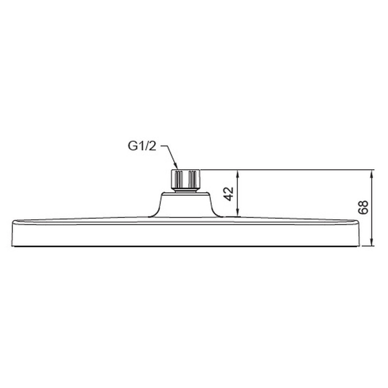 Лейка для душа потолочная Koer KP-0402-07-OH 310x200мм (KR4990) Киев - изображение 2