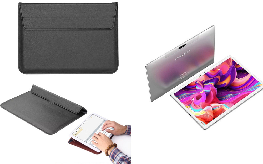 Чехол-конверт VitoCase для Teclast M30, M30 Pro, с функцией подставки для планшета Черный Киев - изображение 1