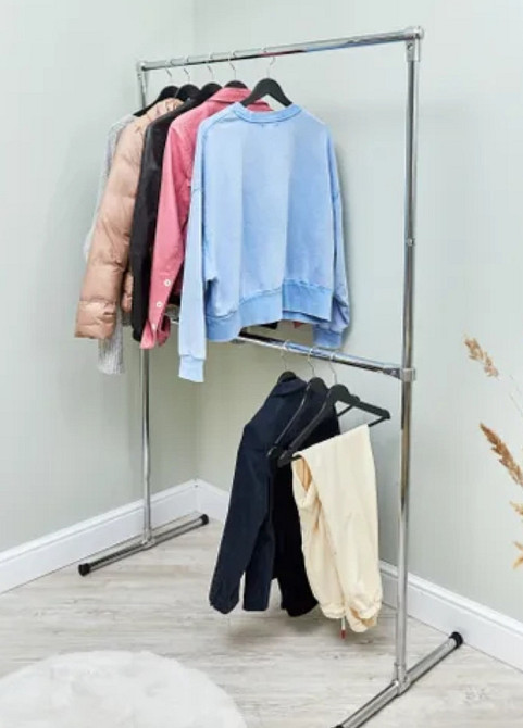 Вішалка стійка для одягу 1,1м*1,5м джокерна система Прес-волл Київ - фото 3