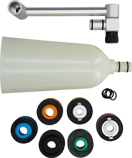 Набір адаптерів з маслозаливною воронкою, алюмінієвий тип, 2 л ROCKFORCE RF-908G2B Одесса - изображение 6