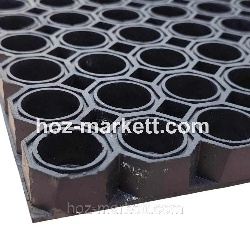 Килим 120 х 80 х 2.6 см гумовий брудозахісний стільників важкий кілім Харків - фото 4