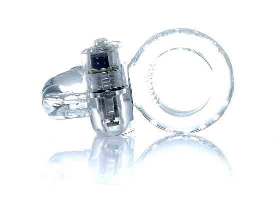 Ерекційне кільце - Rabbit Vibro CockRing Clear Sex Aura Київ