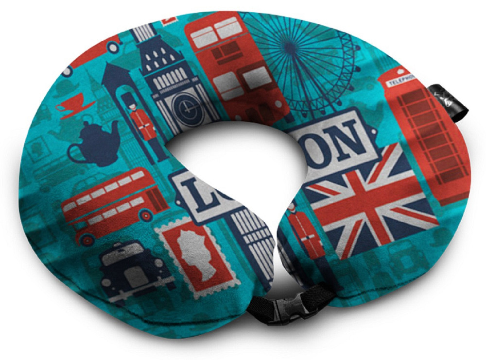 Подушка дорожня з малюнком Лондон Київ - фото 1