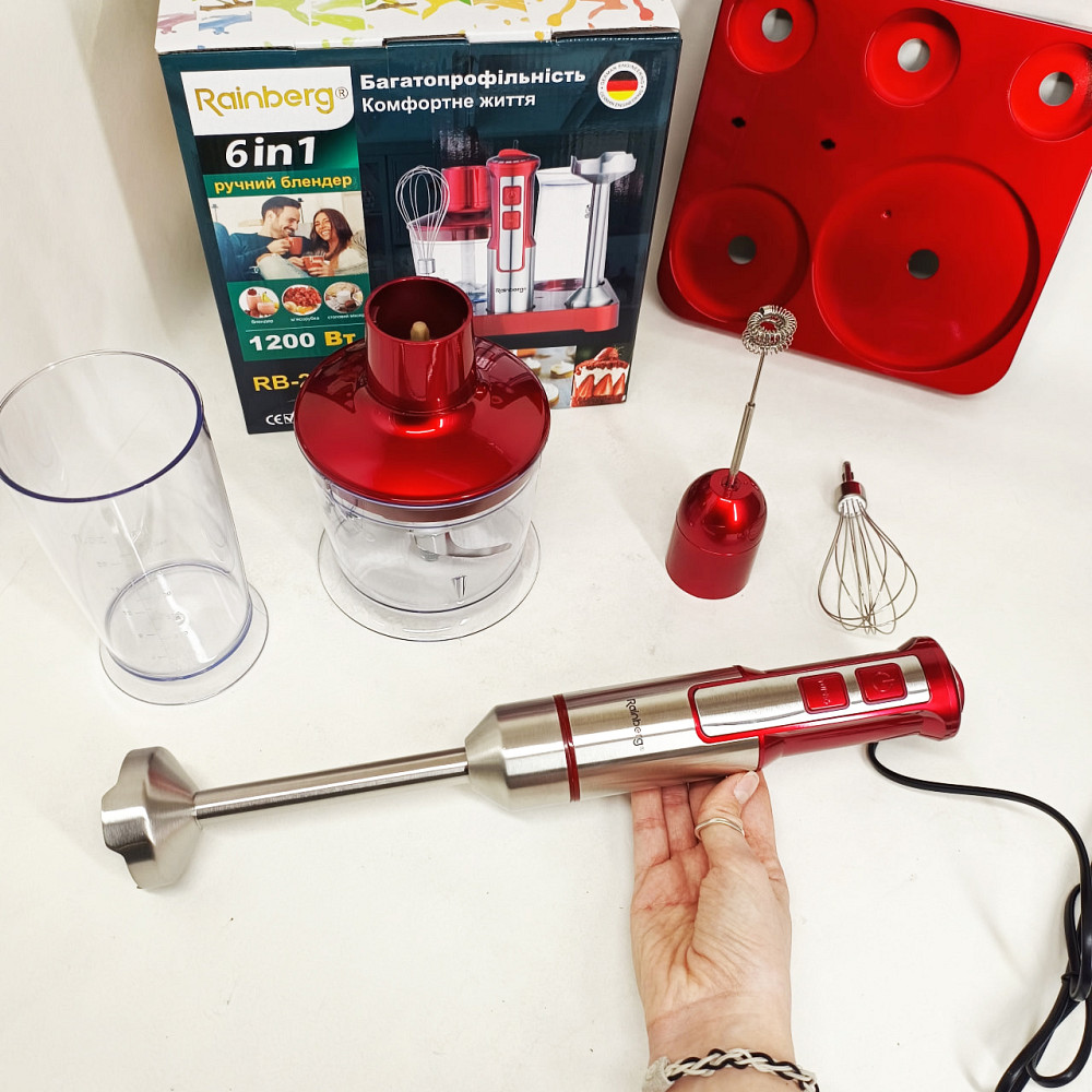 Погружной блендер с миксером с чашей кухонный, Портативный блендер для смешивания CS-59 Львов - изображение 3