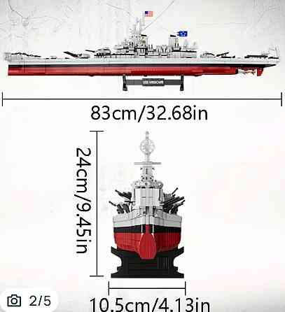 Конструктор Військовий корабель Міссурі(2228 деталей) Харків