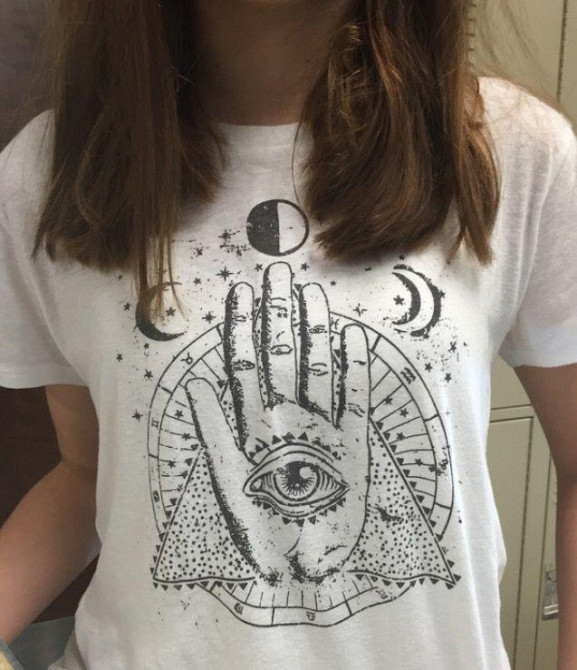 Футболка женская с принтом 44 Белая 2634325514 Днепр - изображение 1