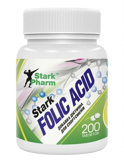 Фолієва кислота Stark Pharm Folic Acid 400 мкг 200 таблеток Луцьк - фото 1