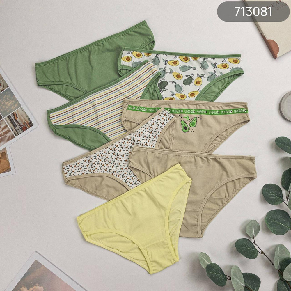 Труси жіночі бавовнені Nicoletta Туреччина тижні M, L, XL, 2XL | 7 шт. Київ - фото 1