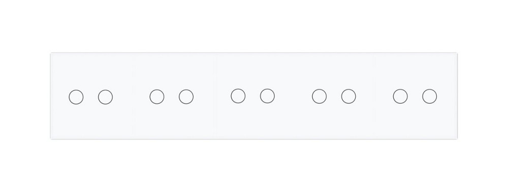 Розумний сенсорний ZigBee вимикач 10 сенсорів (2-2-2-2-2) Livolo білий скло (VL-C710Z-11) Коломыя - изображение 3