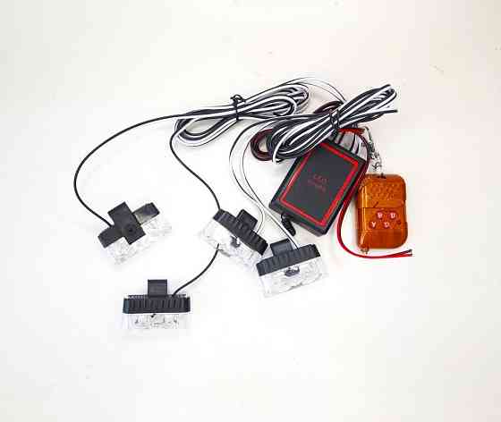 Стробоскоп під решітку 4шт 2LED LT-9202-2LED-Y з пультом 12V Вінниця