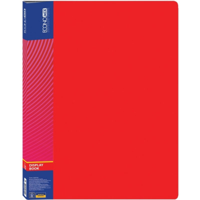 Папка з файлами Economix А4 з 10 файлами, червона (E30601-03) Вінниця - фото 1