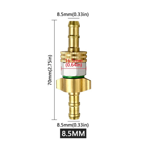 Штуцер М14x1.5 с корпусным шестигранником под шланг 8.5мм, елочка, латунь Вінниця - фото 4