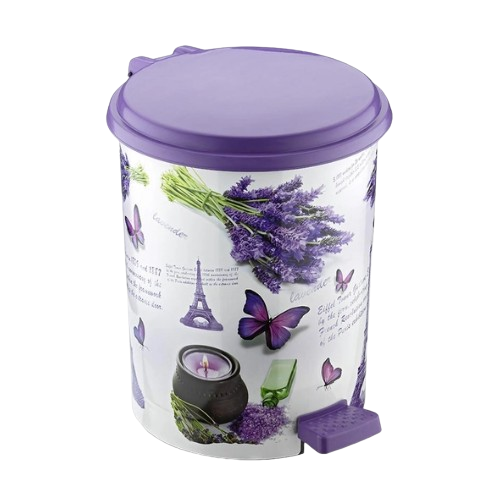 Відро для сміття 11л з педаллю пластик з малюнком Париж ELIF Житомир - фото 2