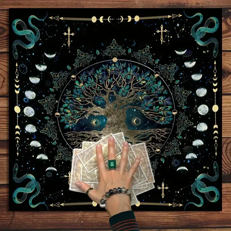Эзотерическая скатерть «Дерево жизни и Луна» 75×75 см Киев - изображение 4