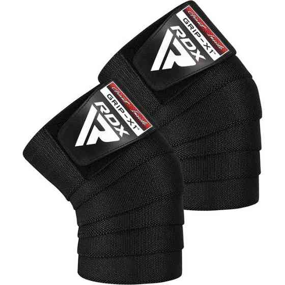 Бинти на коліна RDX K1 GYM Knee Wraps Full Black Каменское
