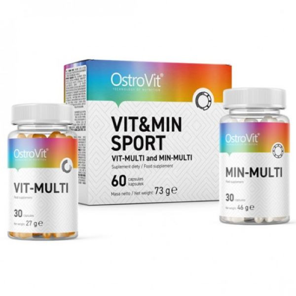 Витамины и минералы Ostrovit Vit&Min SPORT 60 caps * 2 pack Луцк - изображение 1